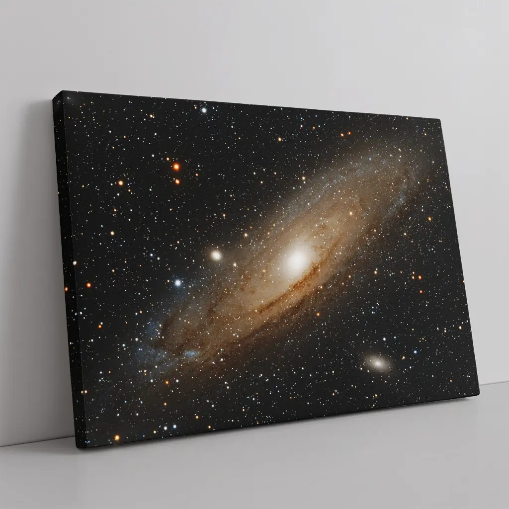 Інтер'єрна картина Галактика Андромеди, туманність, Andromeda Galaxy, астрономія, космос, НАСА, наука, 43×60 см (id6722) - фото 2