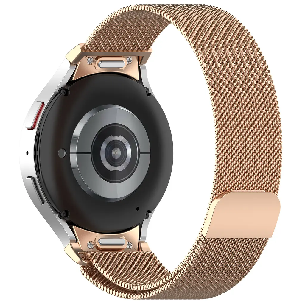Ремінець металевий для смарт-годинника Google Pixel Watch 40,42,43,44,45,46,47 mm, Milanese Magnetic, золотий, міланська петля, браслет на магнітній застібці, сумісний з годинником Google Pixel Watch, для моделей з розміром корпусу 40,42,43,44,45,46 - фото 2