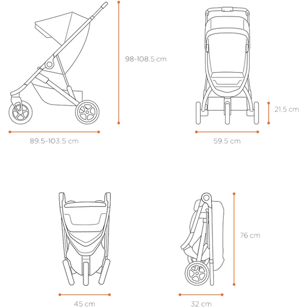 Детская коляска Thule Spring Stroller Aluminium [11300100] [107634] - фото 7