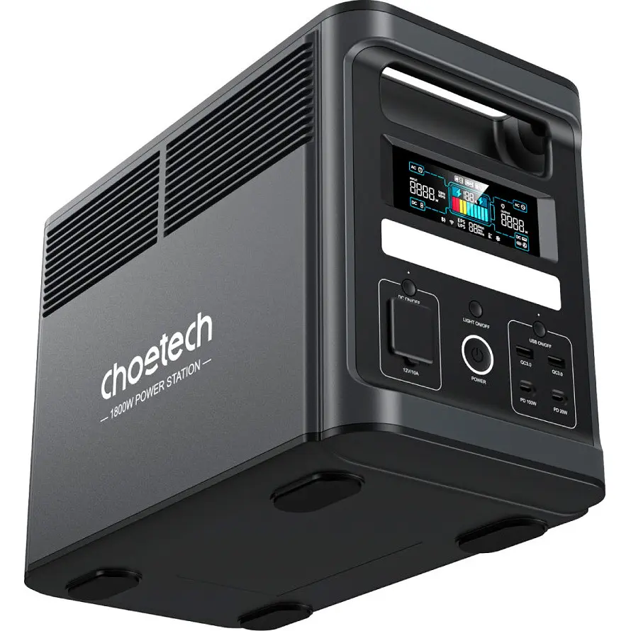 Зарядна станція Choetech BS065 1800W (BS065-EU-BK) [123594] - фото 3