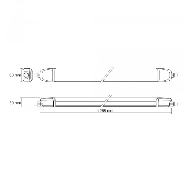 LED светильник IP65 линейный магистральный VIDEX BNWL04 40W 1.2М 5000K 220V - фото 16
