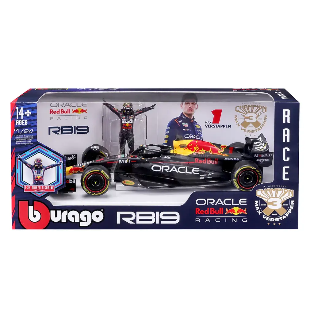 Автомодель з фігуркою - Red Bull Racing RB19 (1:24), в асортименті - фото 10