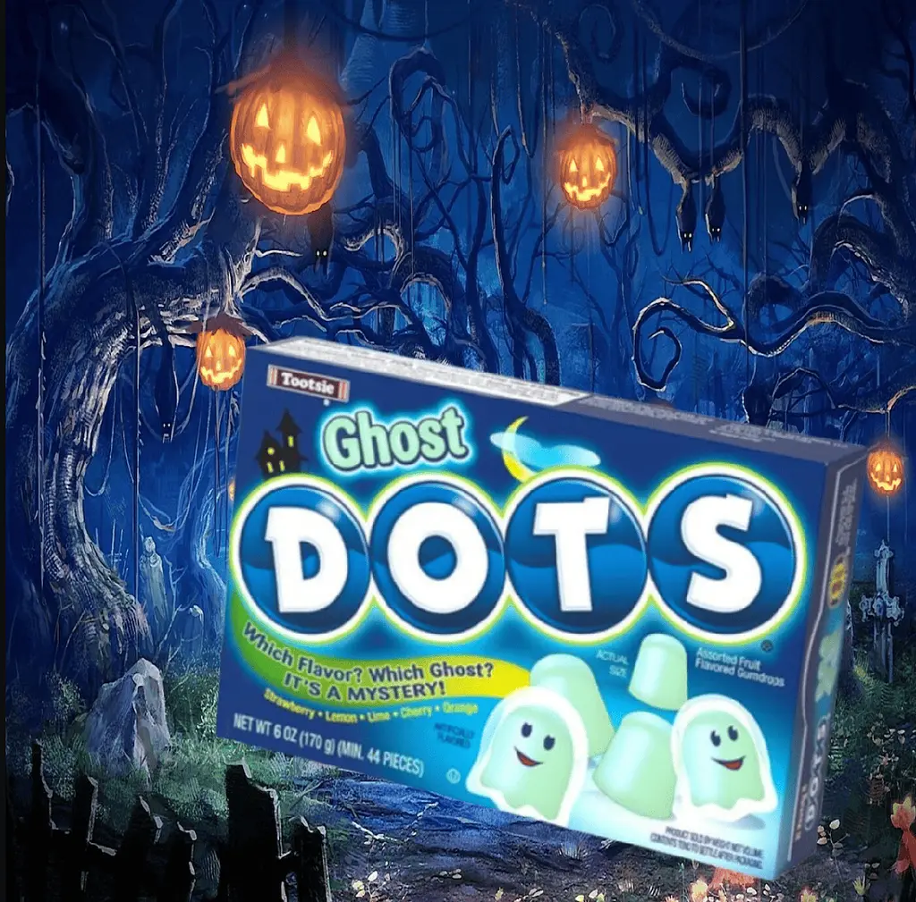 Жувальні цукерки Dots Ghost Halloween Assorted Flavors Gumdrops 170г - фото 5