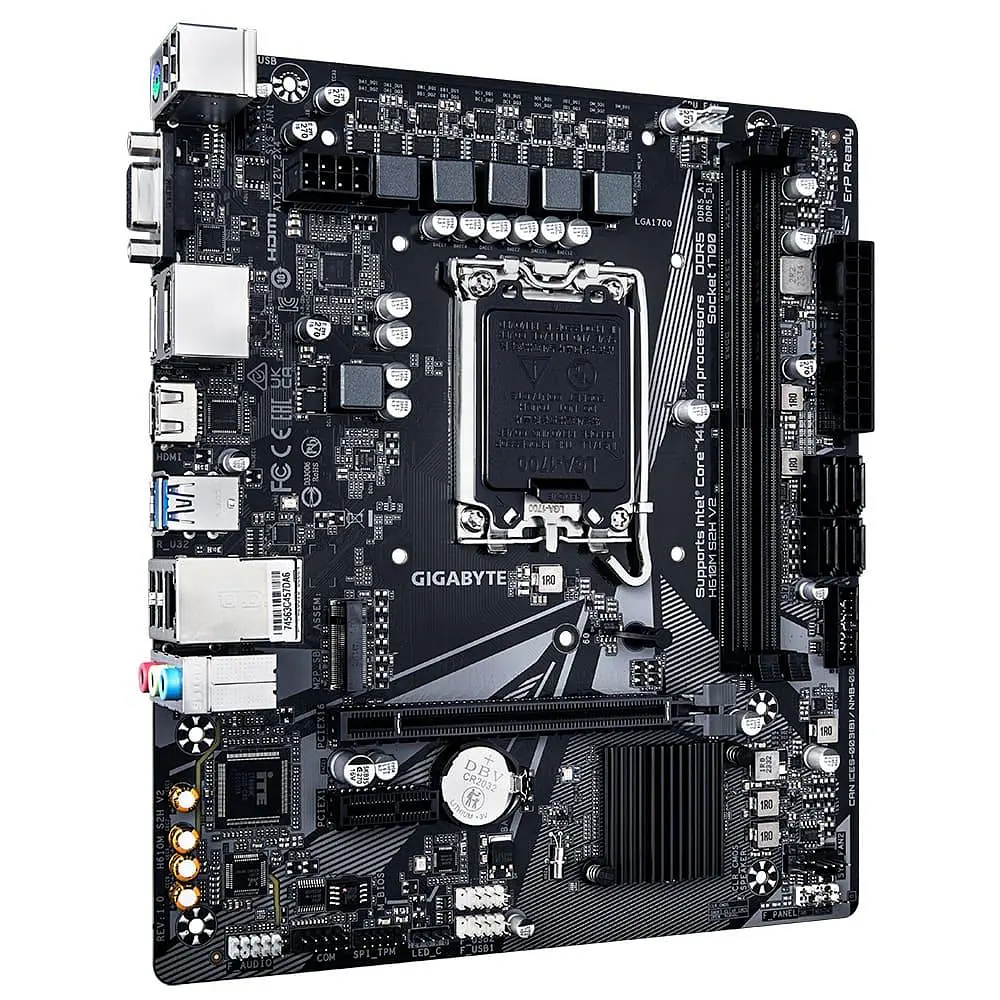 Материнська плата Gigabyte H610M S2H V2 (H610M S2H V2) (Socket 1700, Intel H610, Micro-ATX) - фото 2