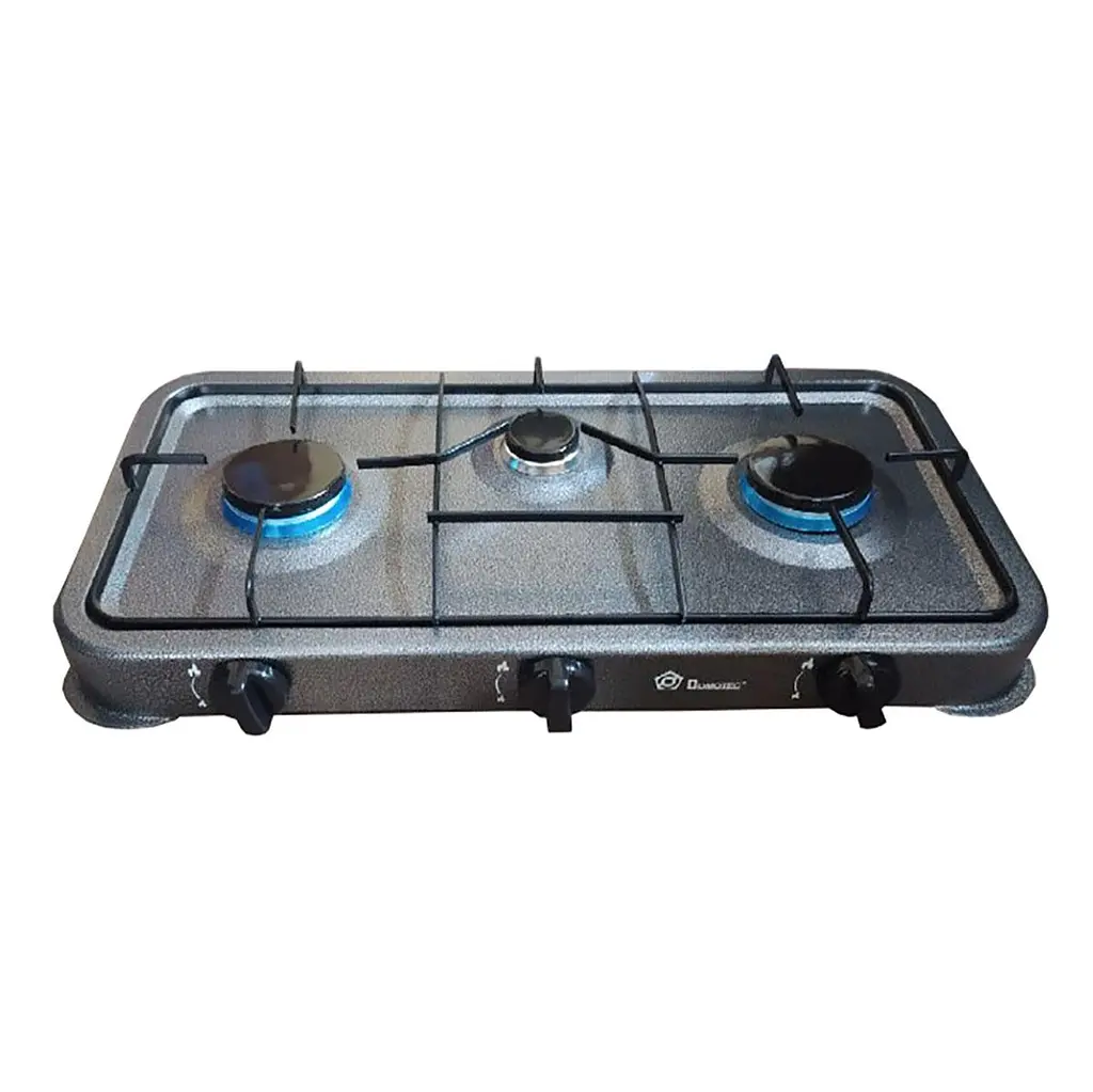 Таганок 3 конфорки Domotec VigohA MS-6603 Сірий - фото 2