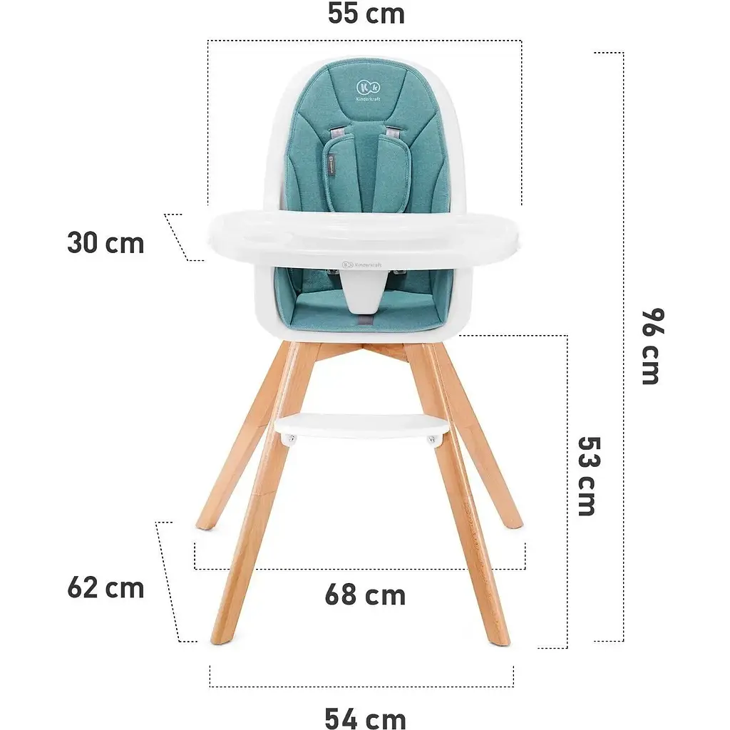 Стільчик для годування Kinderkraft Tixi рожевий (00-00158723) - фото 9