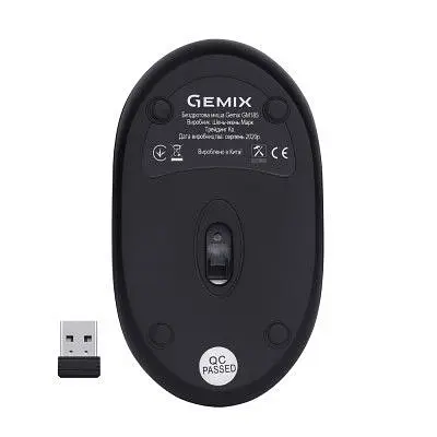 Комп'ютерна мишка Gemix GM185 Wireless Black (GM185Bk) - фото 6