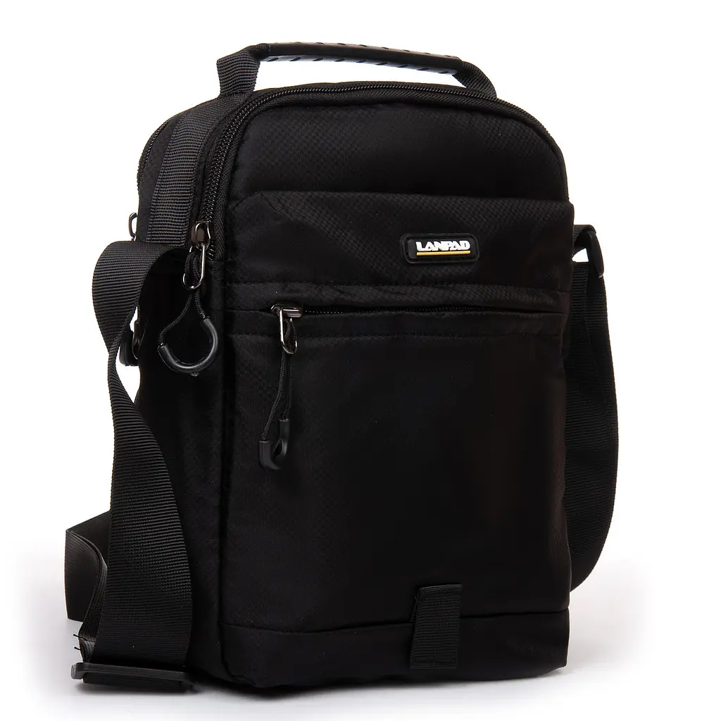 Чоловіча сумка-планшет Lanpad чорний (LAN7669 black) - фото 7