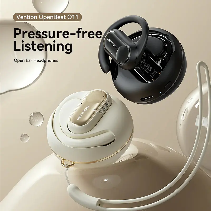 Навушники TWS Vention OpenBeat O11 Beige - фото 4