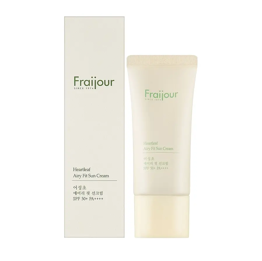Сонцезахисний крем для обличчя Heartleaf Airy Fit Sun Cream SPF 50+ Fraijour 50 мл - фото 2