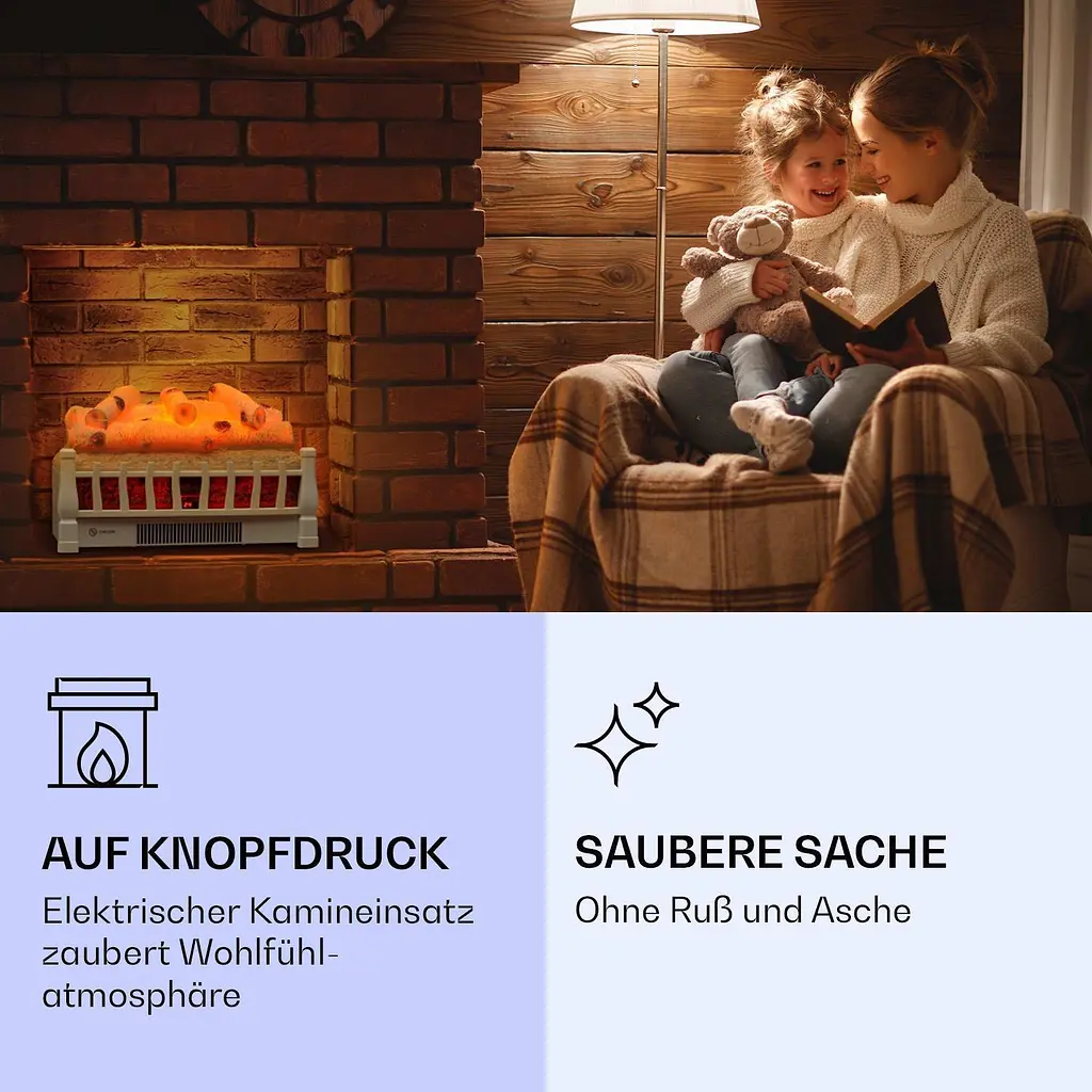 Камін електричний Klarstein Kamini FXL 2G білий (10038367) - фото 2