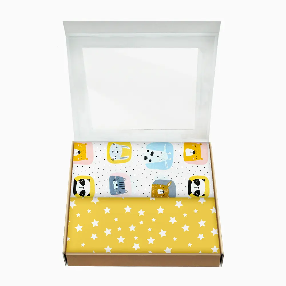 Багаторазові пелюшки дитячі COLOR ANIMALS CS2 2шт COSAS (4822052227381) - фото 2