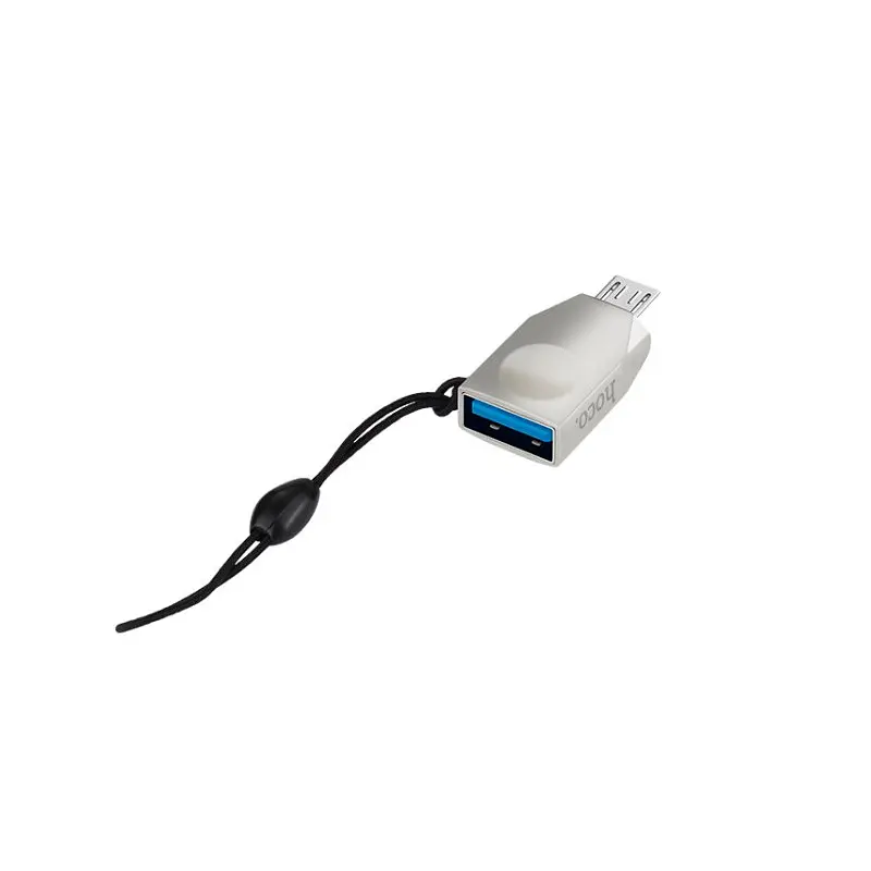 Adapter Hoco UA10 MicroUSB -> USB OTG Pearl Nickel - фото 2
