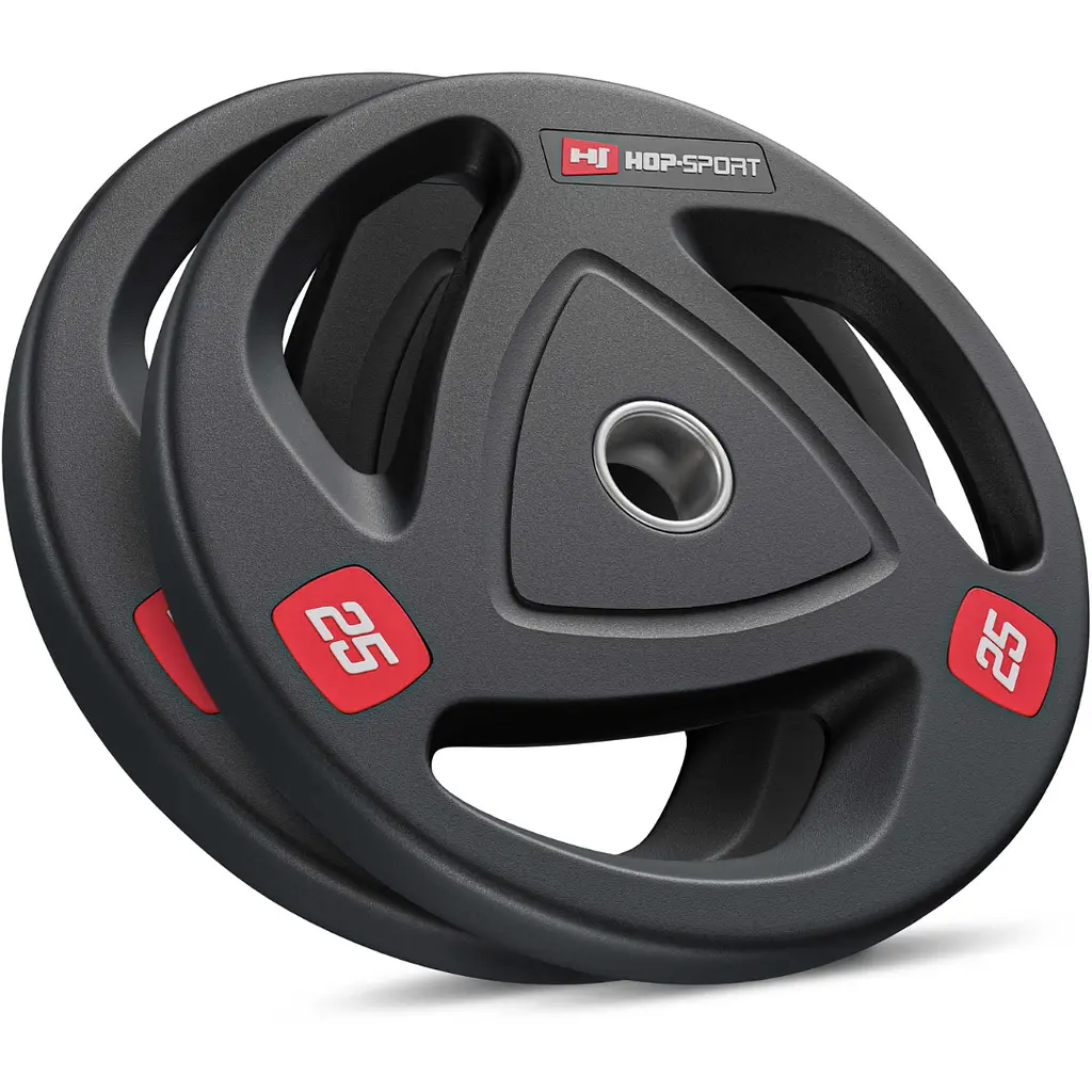 Набір дисків олімпійських Hop-Sport 2 х 25кг - фото 5