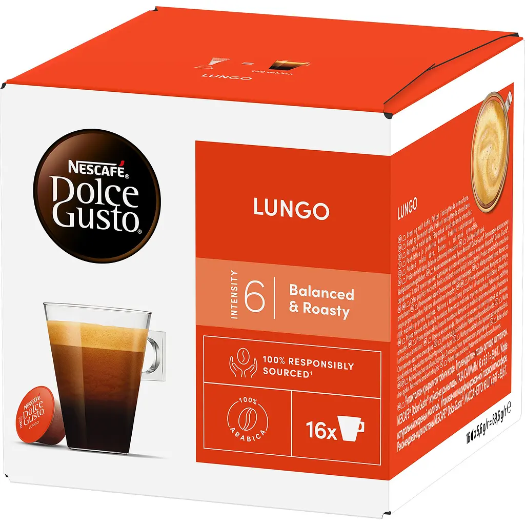 Кава в капсулах NESCAFE  Dolce Gusto Lungo 89.6 г - фото 6