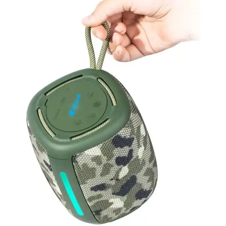 Портативна колонка ретро Kisonli Q17 Bluetooth 1800 mAh 8 Вт Camouflage - фото 3