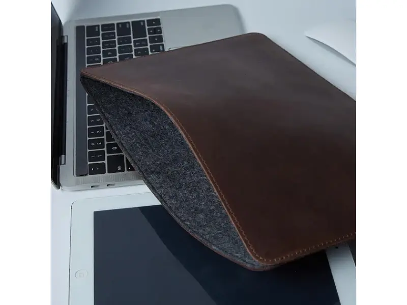 Чохол для ноутбука InCarne Gamma Plus MacBook Air 15 2023-2025 (класична шкіра) коричневий (gamma-plus-brown-air-15) - фото 3