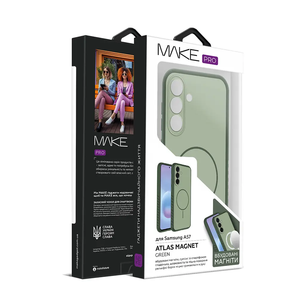 Чохол MAKE Samsung A57 Atlas Magnet Green - фото 4