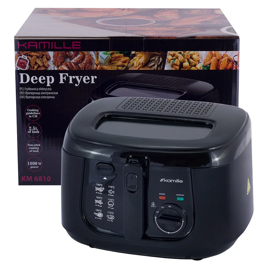 Фритюрниця Kamille KM-6810 1800W 2.5л. - фото 6