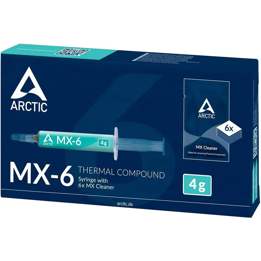 Термопаста Arctic MX-6 4g with 6pcs MX Cleaner (ACTCP00084A) [151921] - фото 2