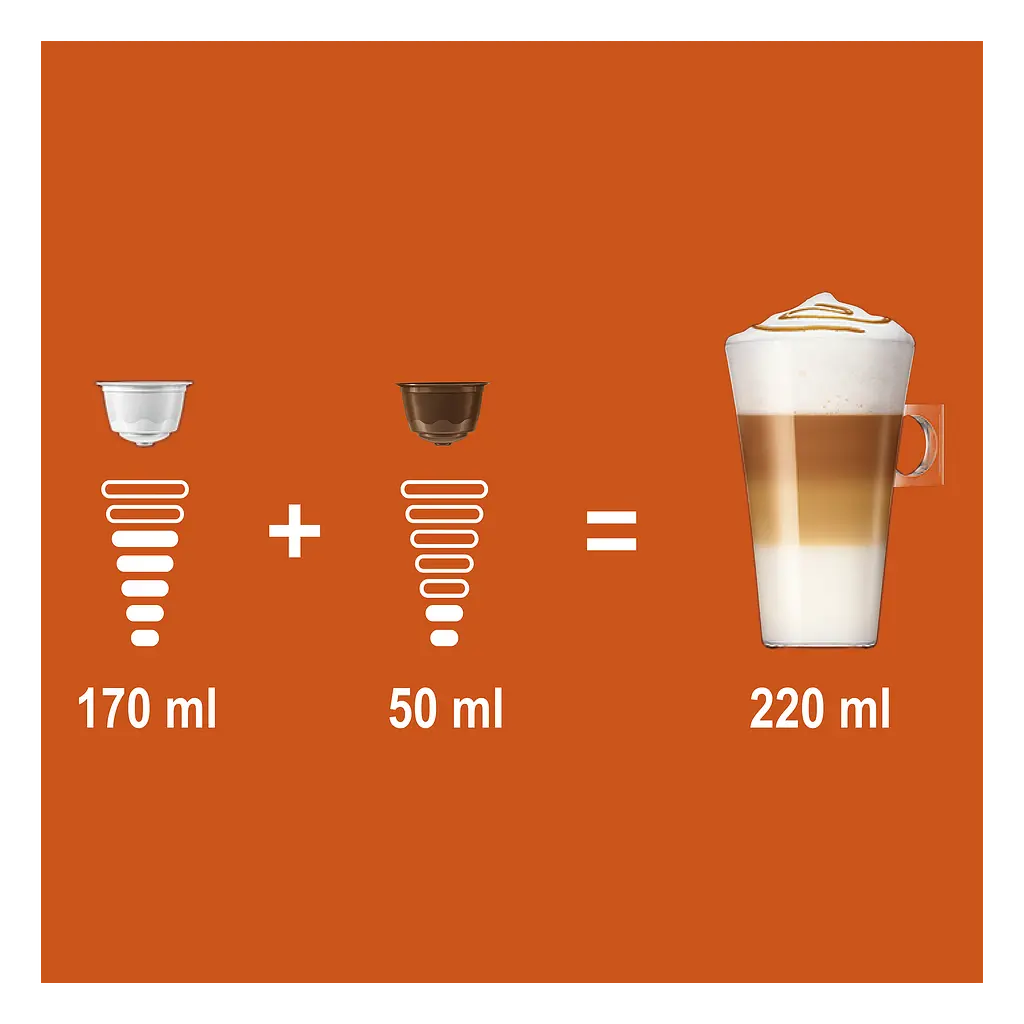 Набор кофе в капсулах Nescafe Dolce Gusto Latte Macchiato Caramel 48 шт. 436.8 г (3 уп. x 16 шт. 145.6 г) - фото 5