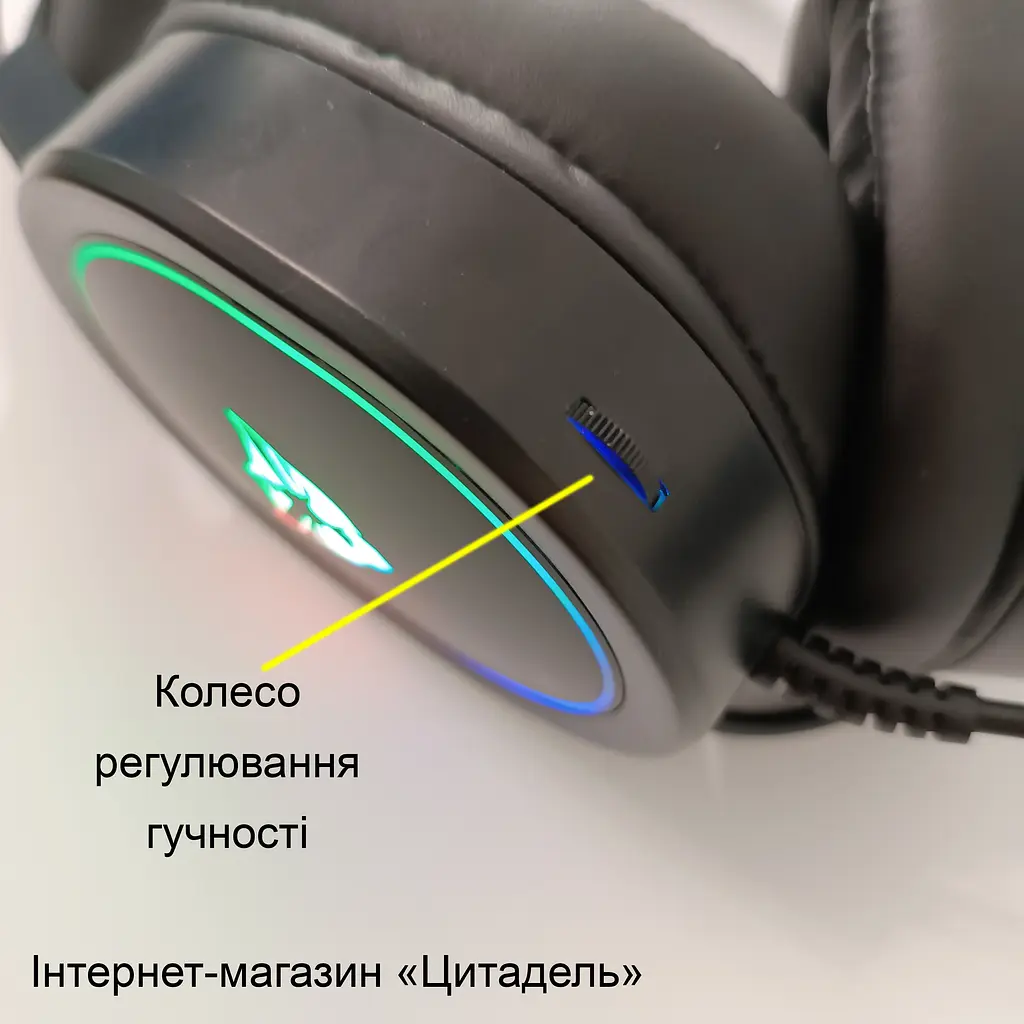 Наушники игровые G607 USB с микрофоном/регулировкой громкости и RGB подсветкой - фото 5