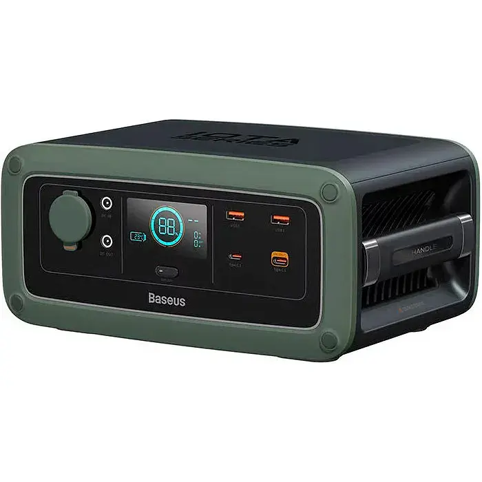 Портативная зарядная станция Baseus ioTa Series Portable Power Station 450W DE/EU 220V Cold PPYT010206 Green - фото 2