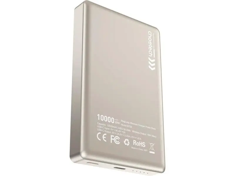 Зовнішній акумулятор (Power Bank) Choetech B739 10000mAh Beige (B739-CCCWH) - фото 3