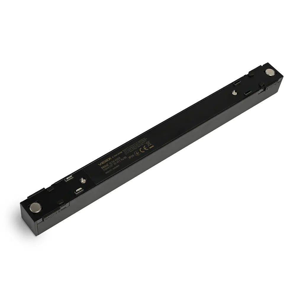 Світильник МАГНІТНИЙ трековий VIDEX LD430B 10.5W 30cm 4000K 48V Black VIDEX (28027-000) - фото 4