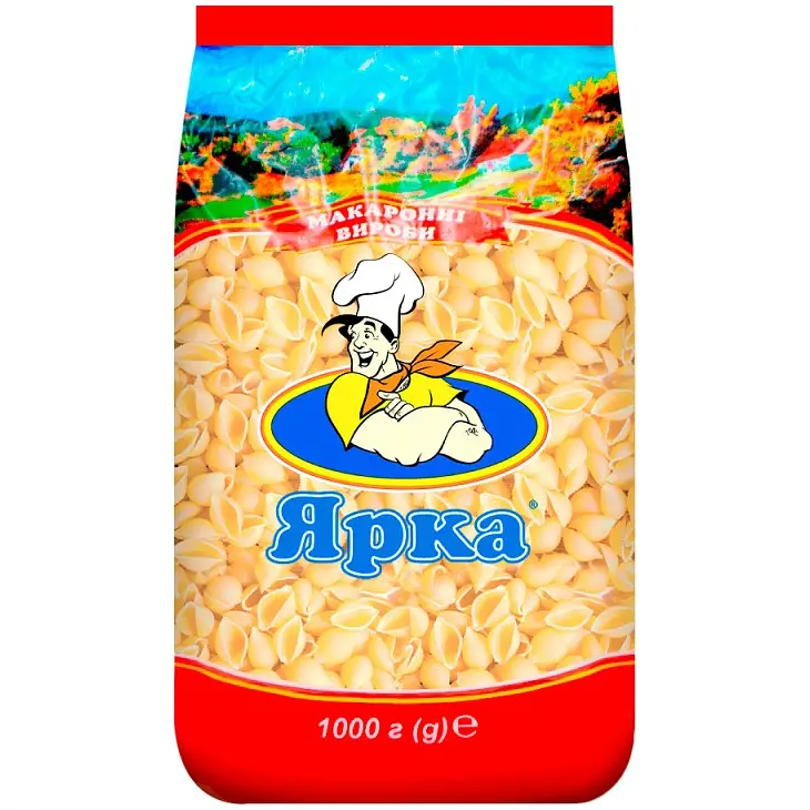 Макаронні вироби Ярка Ракушка дрібна 10 мм 1 кг - фото 2