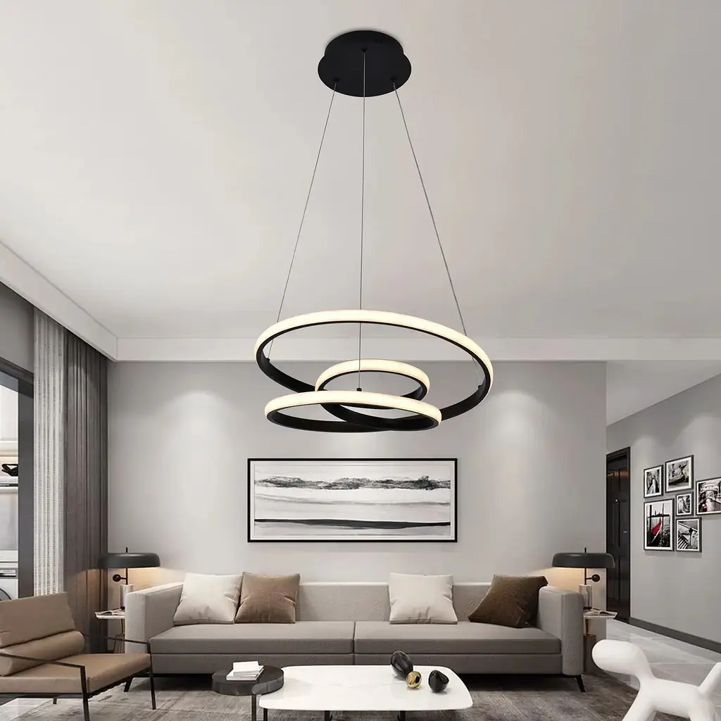 Світильник стельовий Miorro LED Lamantino з пультом ДУ та APP 80W 450х250 мм чорний (51-313-019) - фото 8