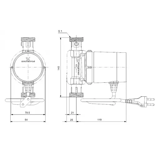 Циркуляционный насос Grundfos Comfort 15-14 BX T (93094846) - фото 4
