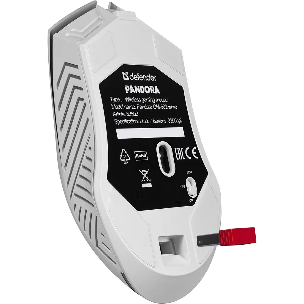 Миша Defender Pandora GM-502 White (52502) [134322] - фото 6