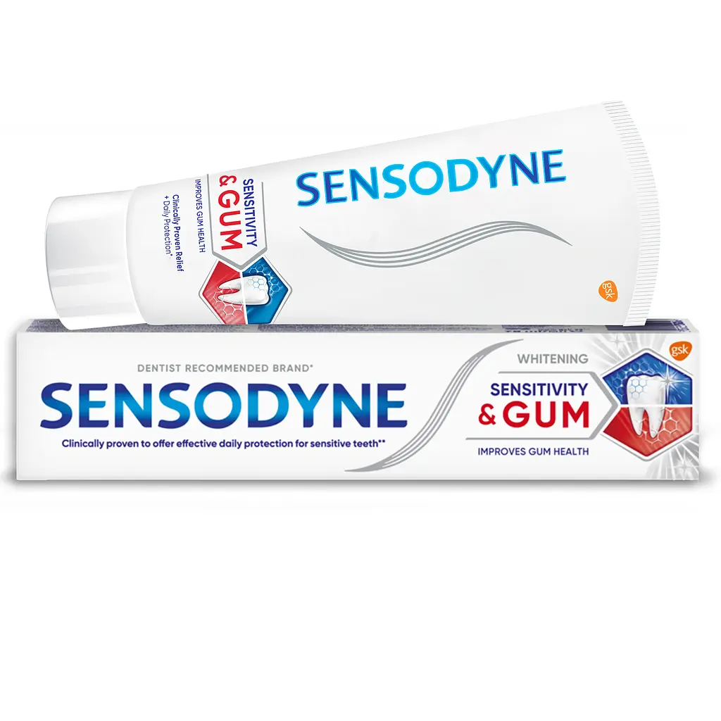 Зубна паста Sensodyne Чутливість зубів та захист ясен Відбілююча, 75 мл - фото 2