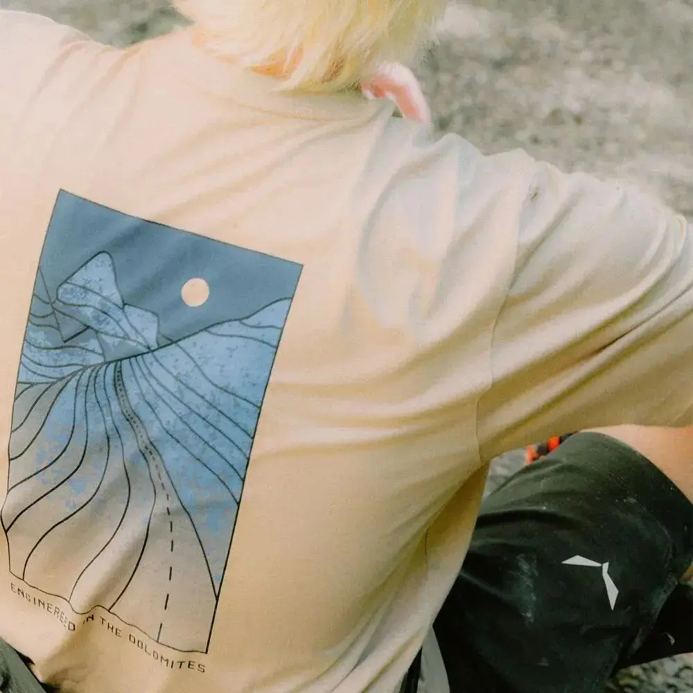 Футболка Salewa Eagle Sunset Loose T-Shirt M M Бежева (1054-013.012.1321) - фото 3