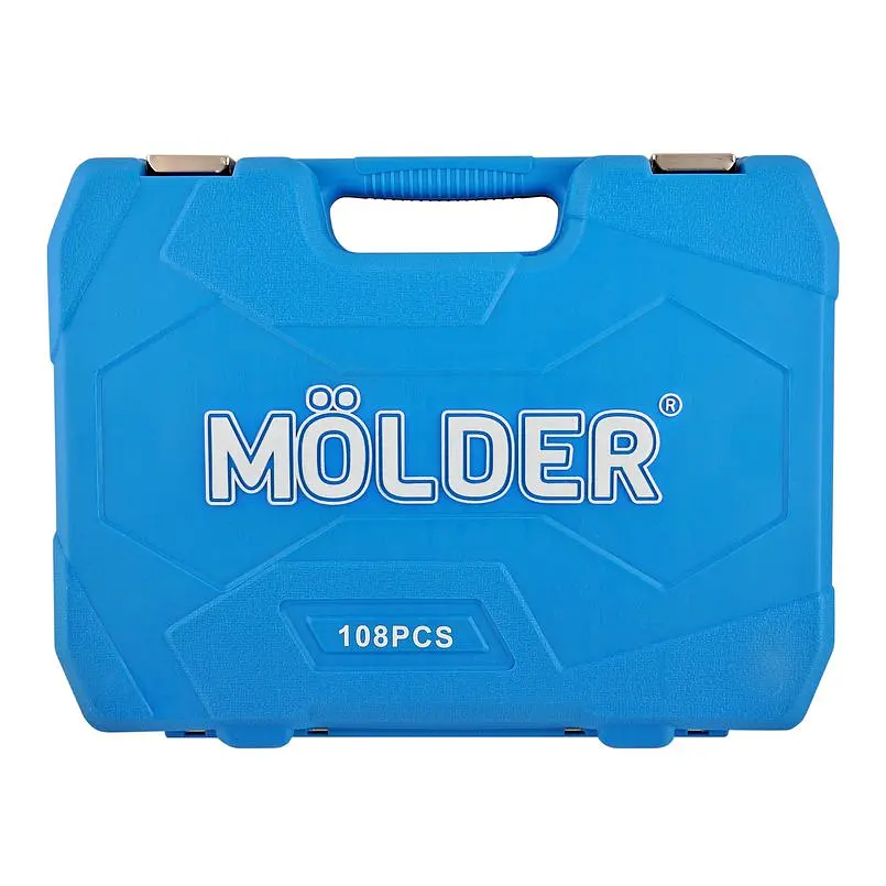 Набір інструментів для авто та дому професійний в кейсі MOLDER 108 предмета 1\2 та 1\4 Оригінал (MT60108) - фото 7