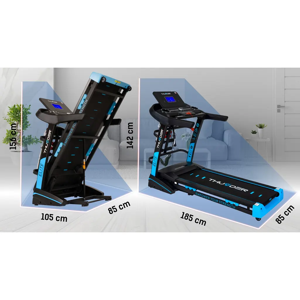 Беговая дорожка THUNDER Elite-DS Black - фото 6