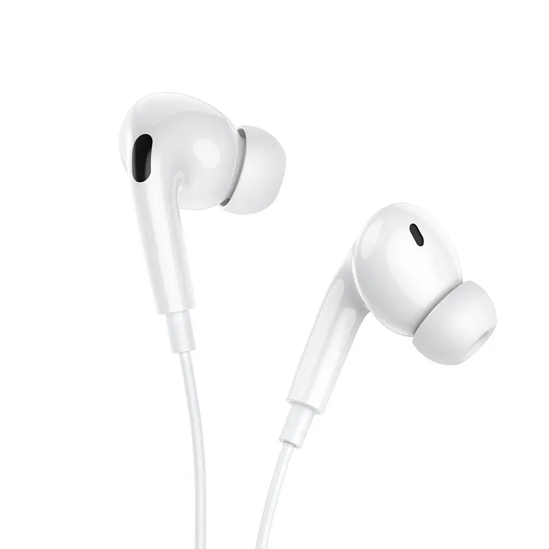 Навушники дротові HOCO M111 Pro Primero digital headset (Lightning) White - фото 2