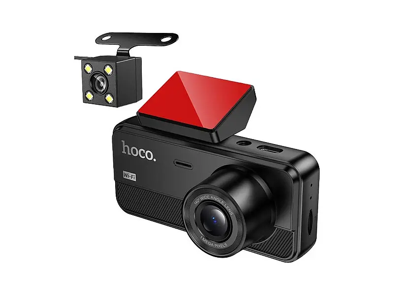 Автомобільний відеореєстратор Hoco DV15 Black (6942007656108)