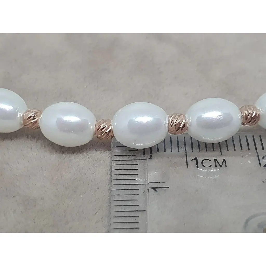 Браслет Favoritum з текстилю із вставками золота та перлів. 9237_1/М - фото 3