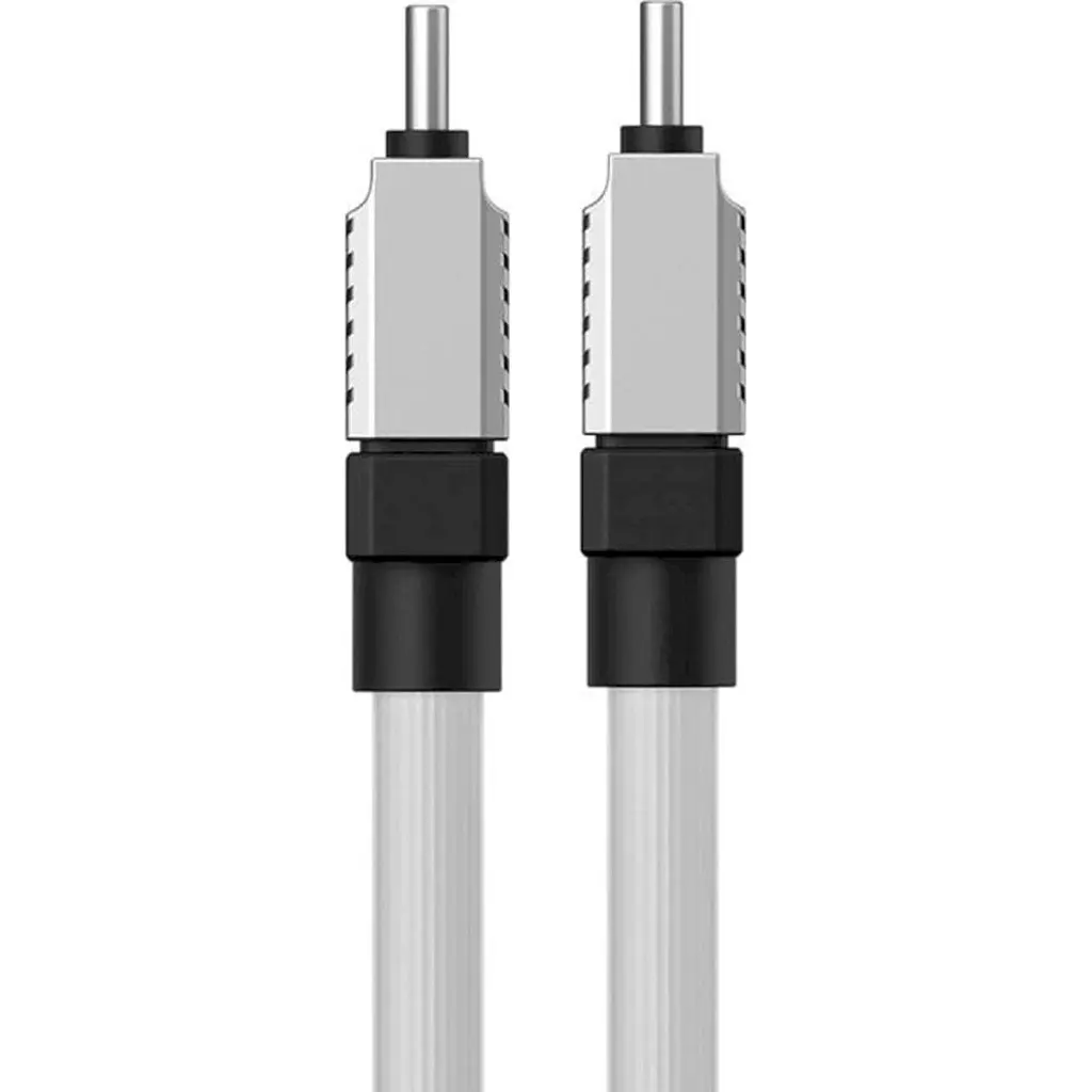 Кабель Baseus CoolPlay Series USB-C to USB-C 100W 2m White (CAKW000302) [127948] - фото 4