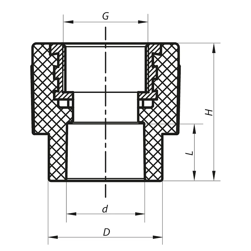З'єднувальна муфта ВР Koer 20x3/4F PPR K0086.Pro KP0104 - фото 2