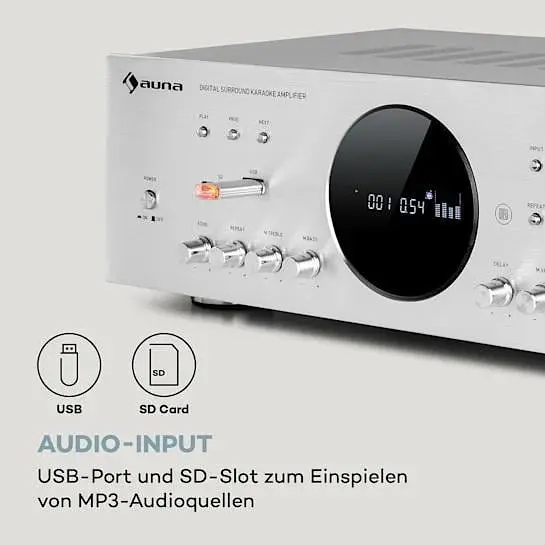 Усилитель цифровой Auna AMP-218 BT Digital Surround Amplifier (10036138) - фото 4