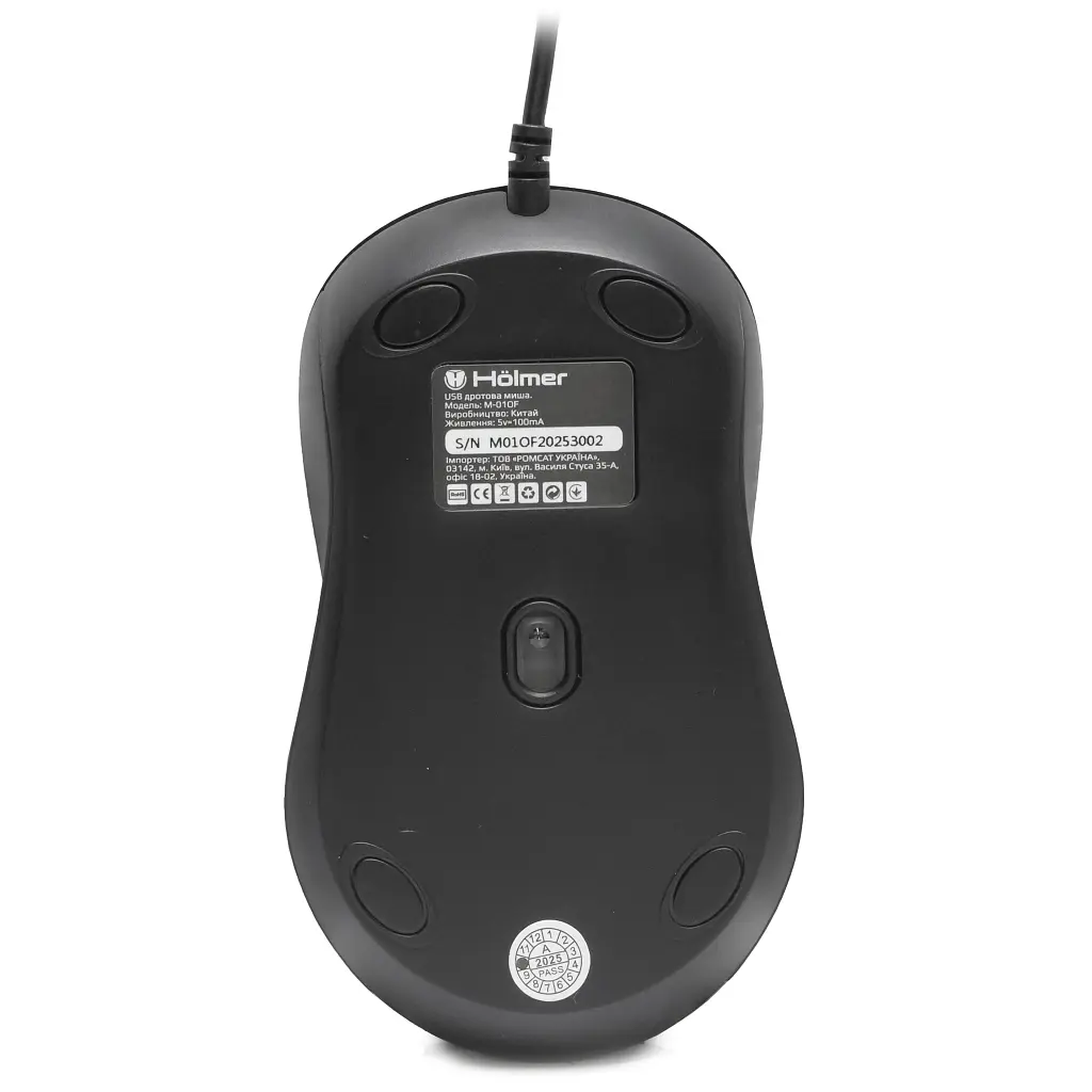 Мишка Hölmer M-01OF USB Black (M-01OF) - фото 11