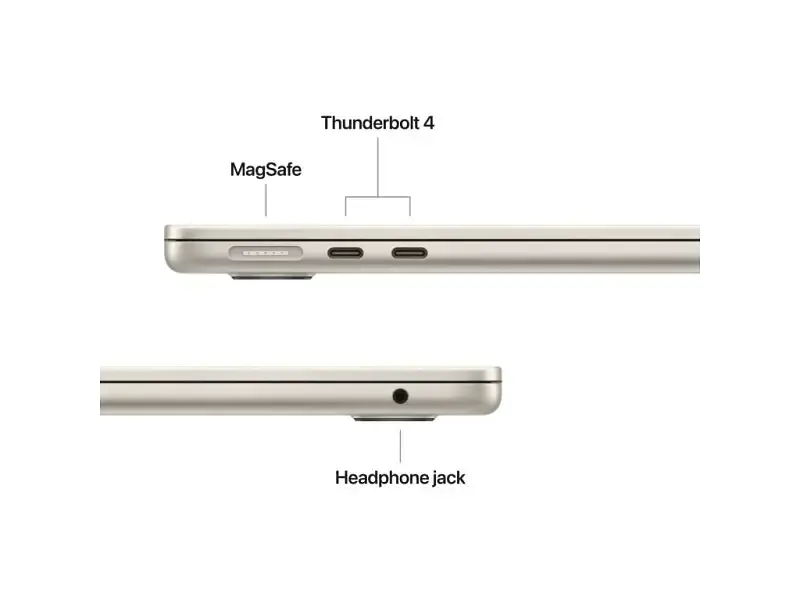 Ноутбук Apple MacBook Air 13,6 2026 M5/10CPU/10GPU/32GB/1TB Starlight (Z1L5000KL) - фото 3
