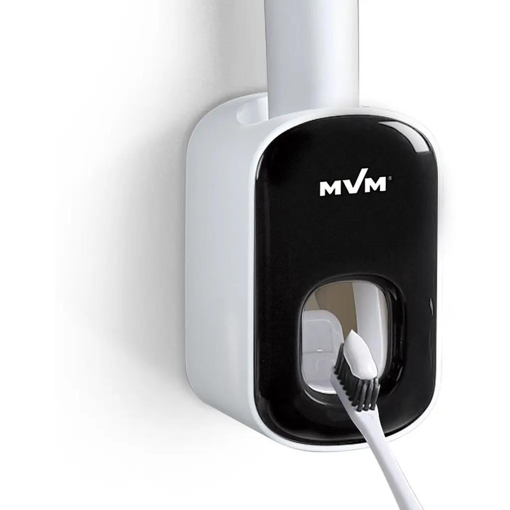 Диспенсер для зубной пасты MVM BP-24, белый с черным (BP-24 WHITE/BLACK) - фото 3