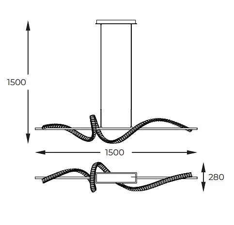 Подвесная люстра ATHESA MD3170-1-3GT Zuma Line - фото 2