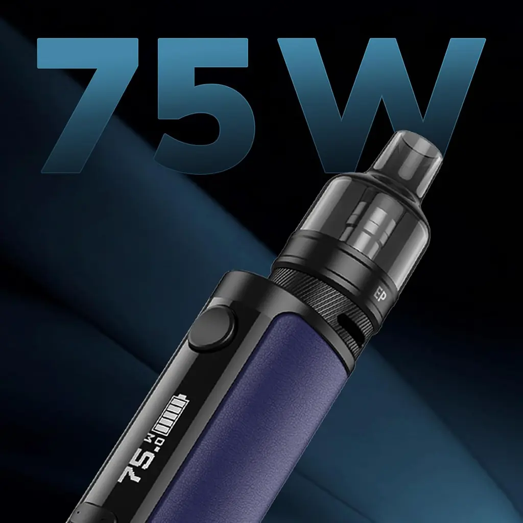 Набір електронна сигарета Eleaf iStick i75 75W 3000mAh Ep Pod Tank 2ml Kit Blue (15781) - фото 5