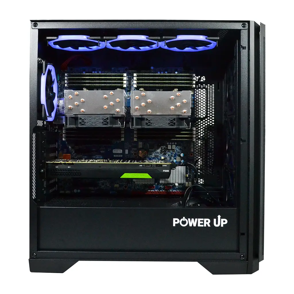 Двопроцесорна робоча станція Power Up #465 Xeon E5 2690 v4 x2/128 GB/SSD 1TB/NVIDIA Quadro RTX5000 16 Gb - фото 2