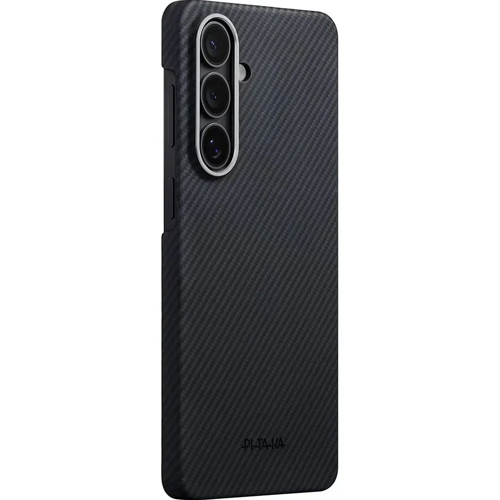 Чохол Pitaka Edge Case Aaron Button 600D Twill для Samsung Galaxy S26 Plus Black/Grey (KS2601S) - фото 2